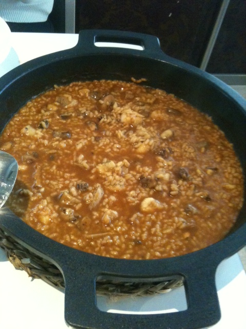 Mulandhara en Valencia Arroz de Rape y Boletus